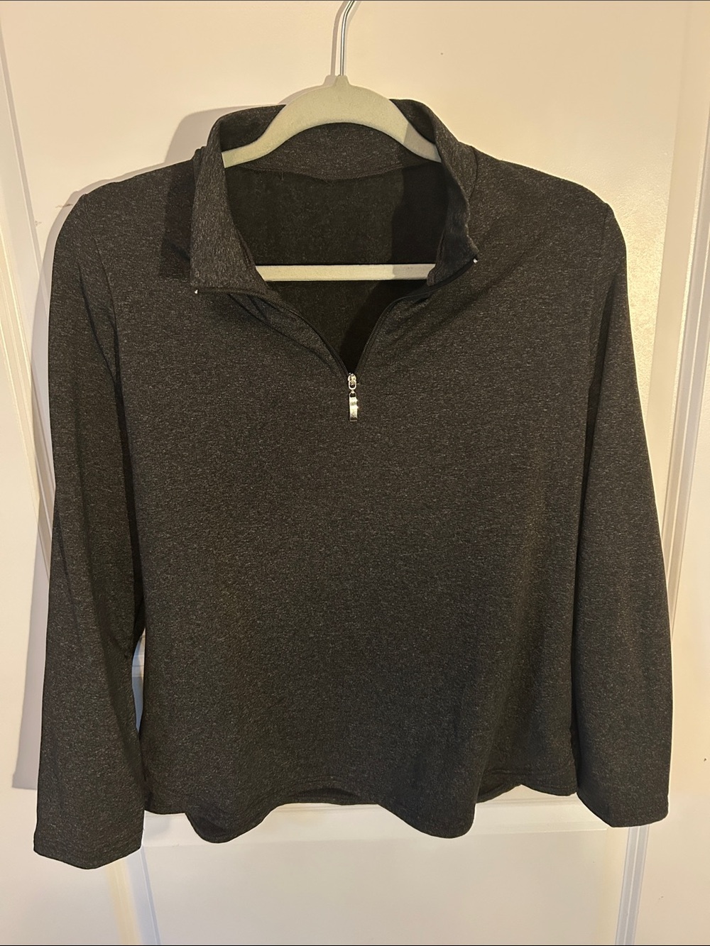 Charcoal Quarter-Zip Sweater